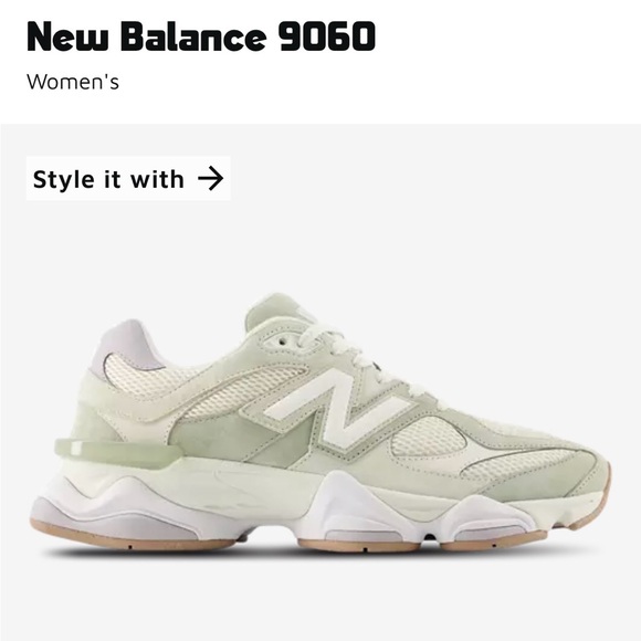 New Balance Shoes - New Balance Women's Light Green and Cream Sneakers